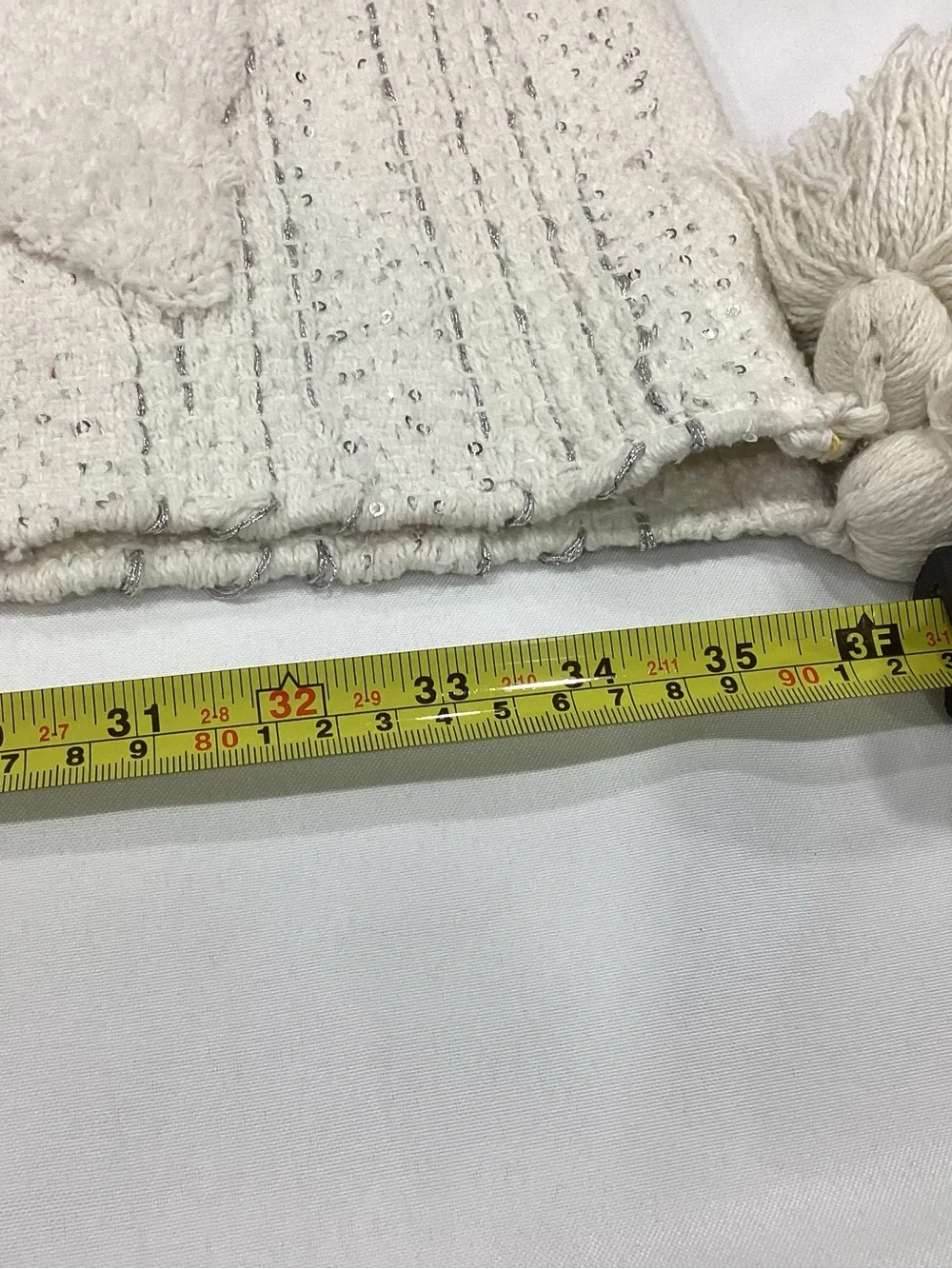 Luxe Cream Textured Decorative Throw